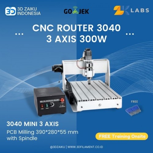 CNC Router 3040 Mini Mesin CNC PCB Milling 390*280*55 mm with Spindle